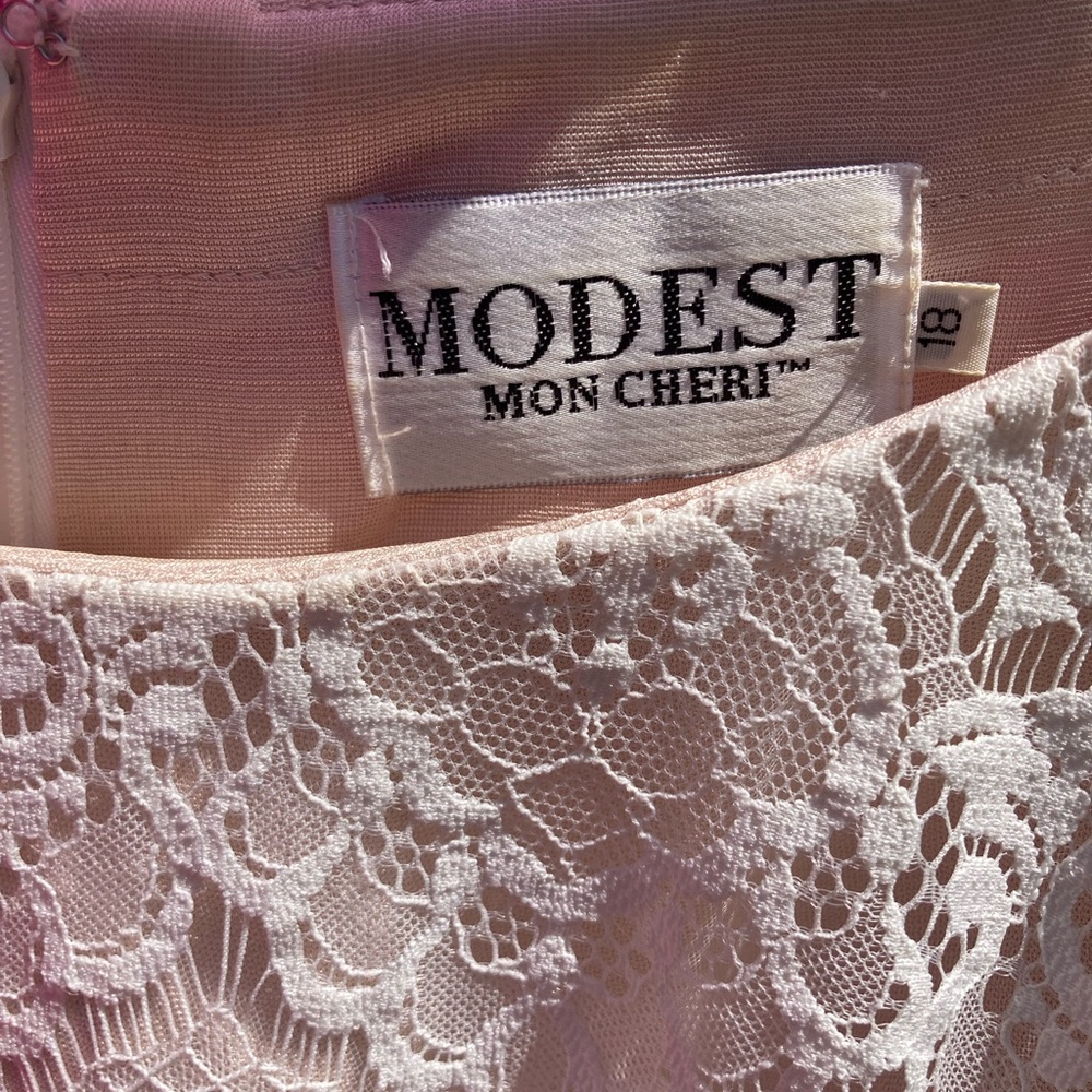Mon Cheri Cream Bishop Sleeve Bridal Gown - Picture 7 of 9